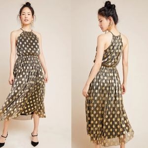 Anthropologie × Sunday in Brooklyn Confetti Halter Midi Dress